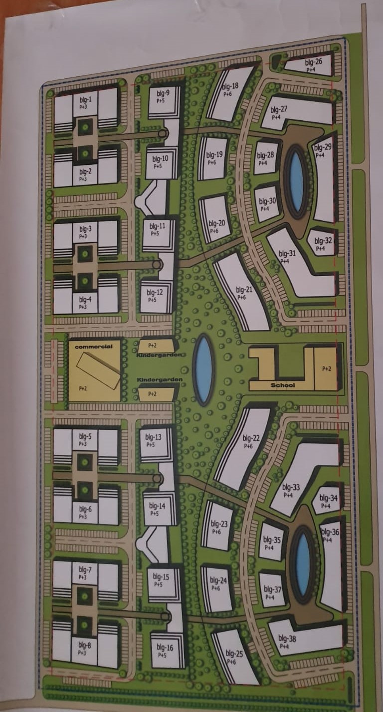 Planul conceptului rezidențial din anunțul NOA D INVEST