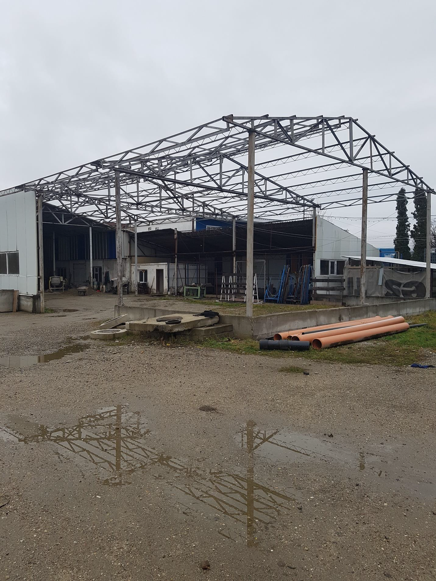 Structura halei din spațiul industrial din Bistrița